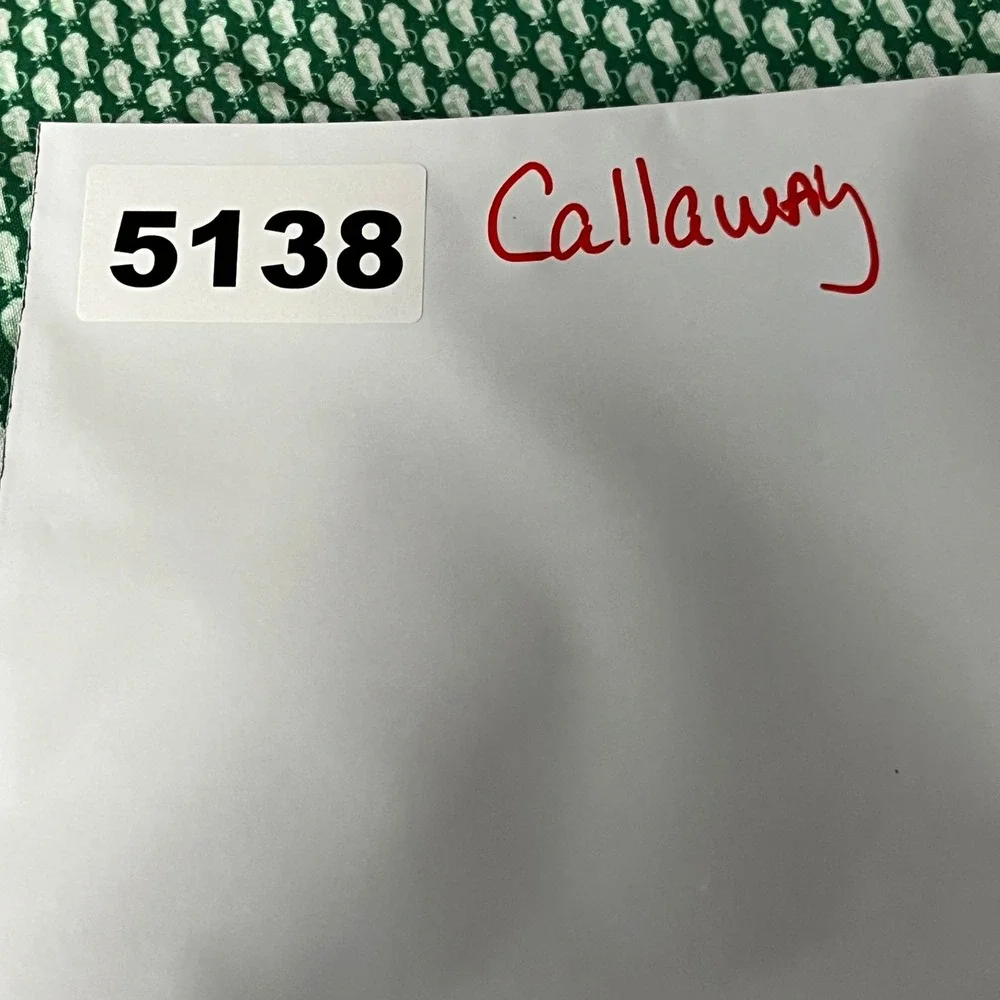 Callaway Shorts Mens 30 Green Geomentric Stretch Waistband Opti-Dri Performance